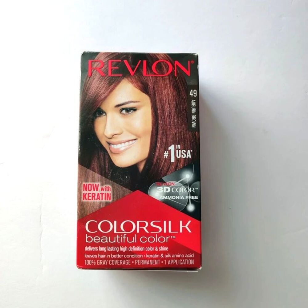 New Revlon ColorSilk Beautiful Color - 49 Auburn Brown Hair Color